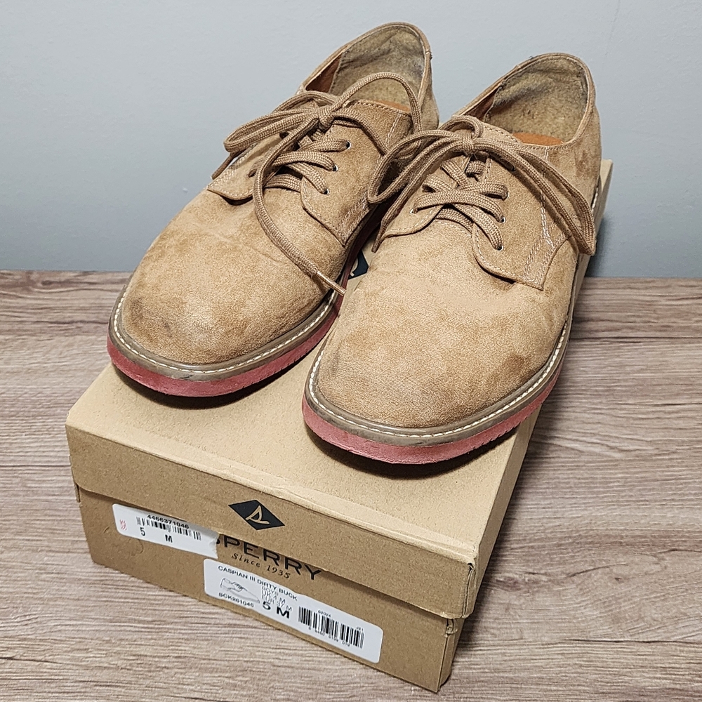 Kids Sperry Suede "Bucks"